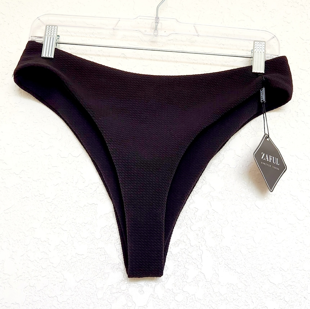 Zaful Women's Textured Bikini Bottom Only